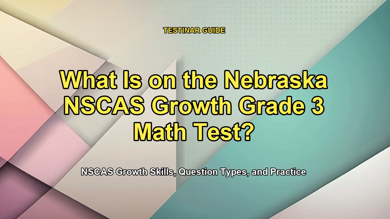 What Is on the Nebraska NSCAS Growth Grade 3 Math Test?