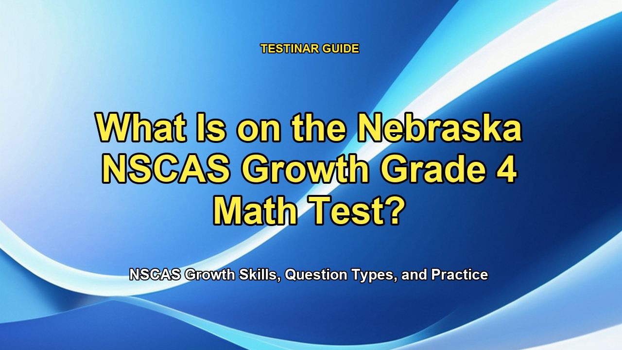 What Is on the Nebraska NSCAS Growth Grade 4 Math Test?