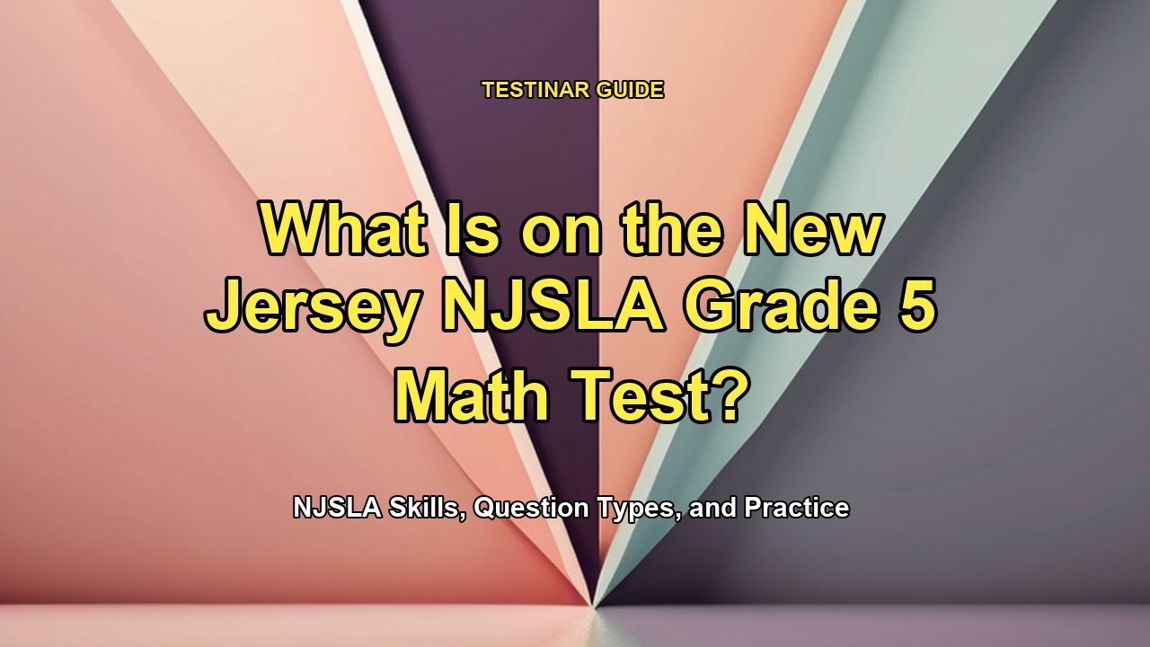 What Is on the New Jersey NJSLA Grade 5 Math Test?