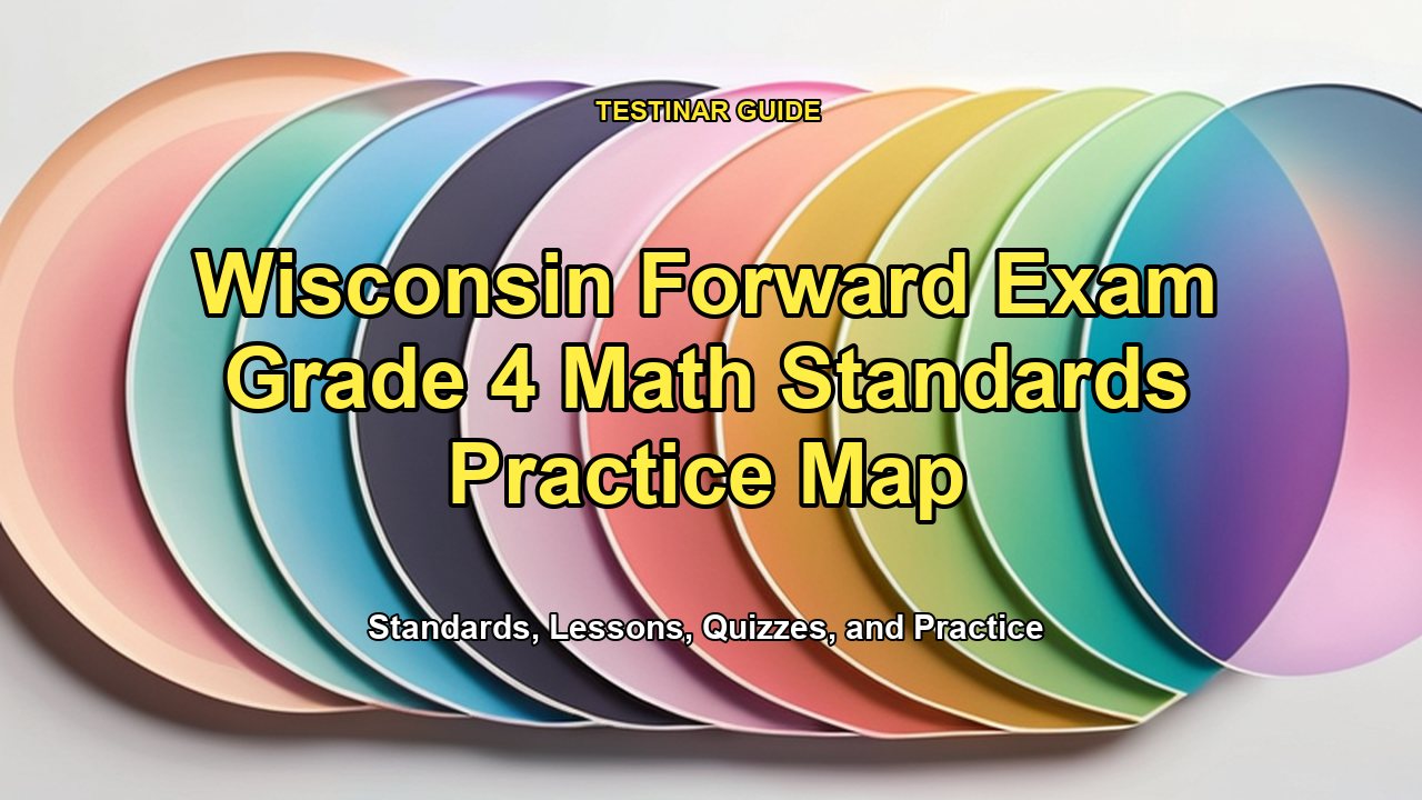 Wisconsin Forward Exam Grade 4 Math Standards Practice Map