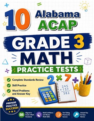 10 Alabama ACAP Grade 3 Math Practice Tests