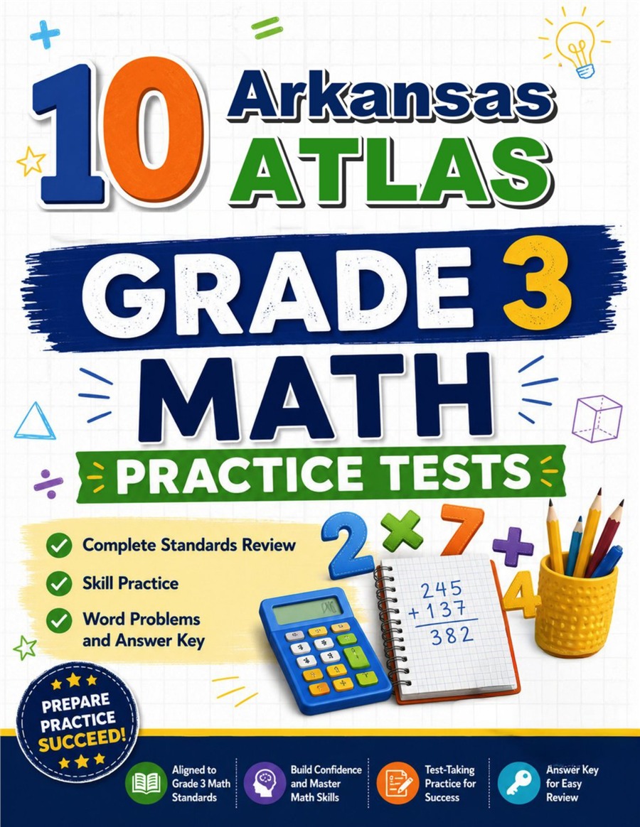 10 Arkansas ATLAS Grade 3 Math Practice Tests