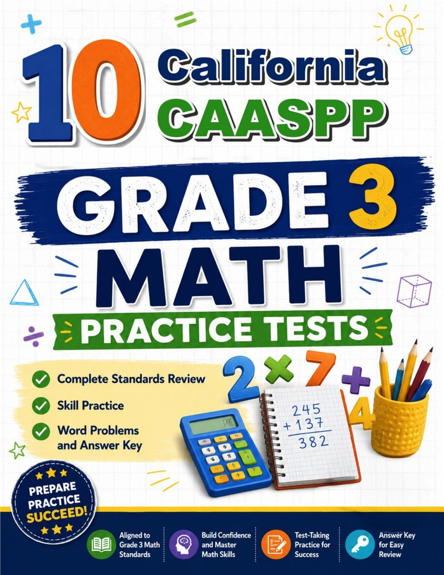 10 California CAASPP Grade 3 Math Practice Tests