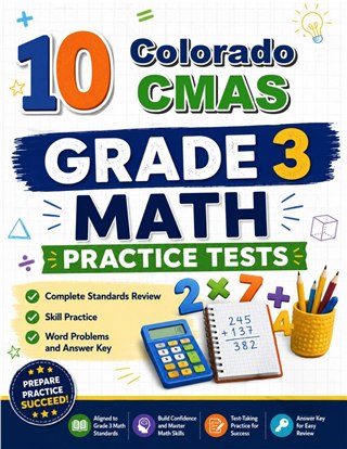 10 Colorado CMAS Grade 3 Math Practice Tests