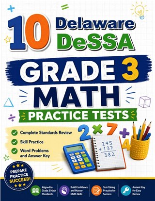 10 Delaware DeSSA Grade 3 Math Practice Tests