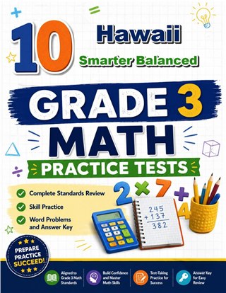 10 Hawaii Smarter Balanced Grade 3 Math Practice Tests