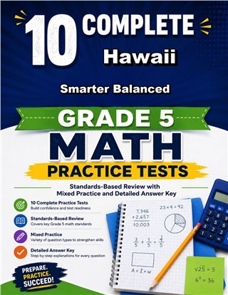10 Hawaii Smarter Balanced Grade 5 Math Practice Tests