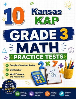 10 Kansas KAP Grade 3 Math Practice Tests