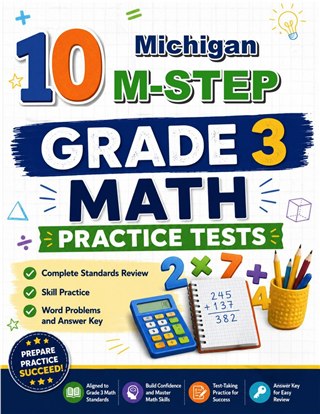 10 Michigan M STEP Grade 3 Math Practice Tests
