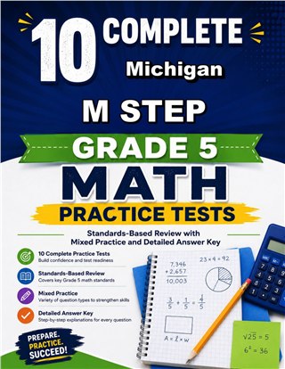 10 Michigan M STEP Grade 5 Math Practice Tests