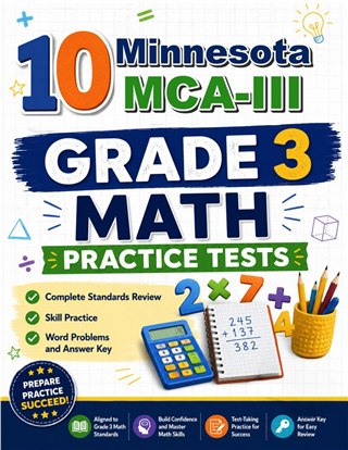 10 Minnesota MCA III Grade 3 Math Practice Tests