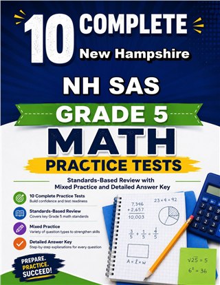 10 New Hampshire NH SAS Grade 5 Math Practice Tests