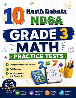 10 North Dakota NDSA Grade 3 Math Practice Tests