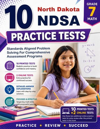 10 North Dakota NDSA Grade 7 Math Practice Tests