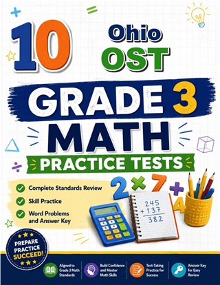 10 Ohio OST Grade 3 Math Practice Tests