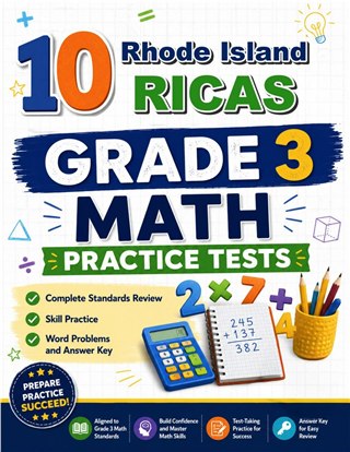 10 Rhode Island RICAS Grade 3 Math Practice Tests