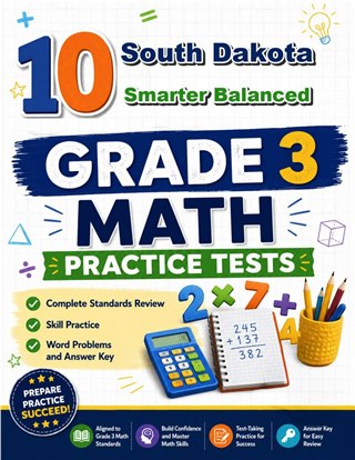 10 South Dakota Smarter Balanced Grade 3 Math Practice Tests