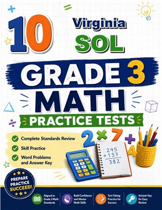 10 Virginia SOL Grade 3 Math Practice Tests