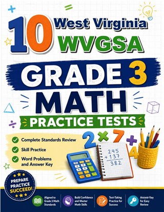 10 West Virginia WVGSA Grade 3 Math Practice Tests