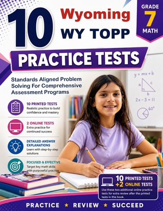 10 Wyoming WY TOPP Grade 7 Math Practice Tests