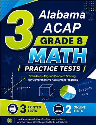 3 Alabama ACAP Grade 8 Math Practice Tests