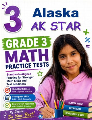 3 Alaska AK STAR Grade 3 Math Practice Tests