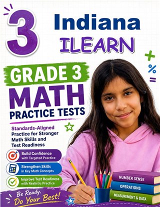 3 Indiana ILEARN Grade 3 Math Practice Tests