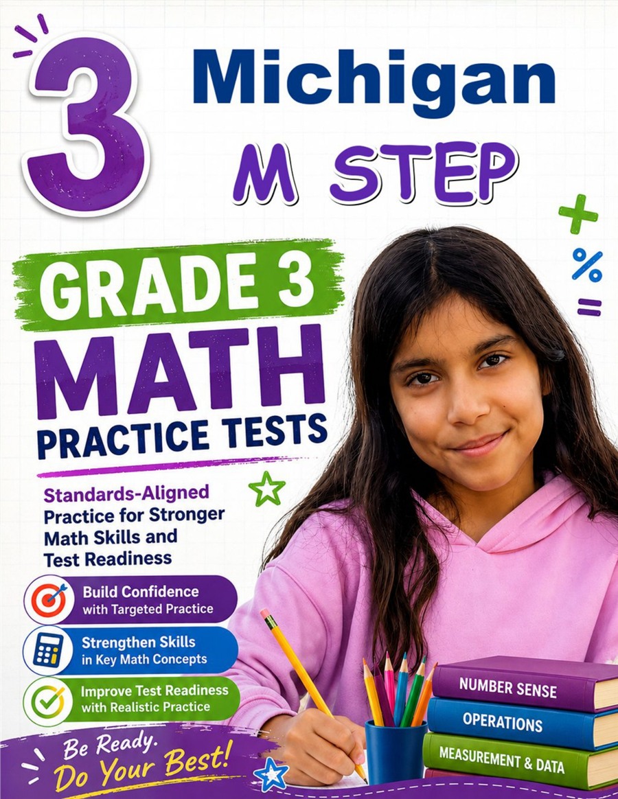 3 Michigan M STEP Grade 3 Math Practice Tests