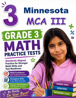 3 Minnesota MCA III Grade 3 Math Practice Tests