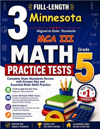 3 Minnesota MCA III Grade 5 Math Practice Tests