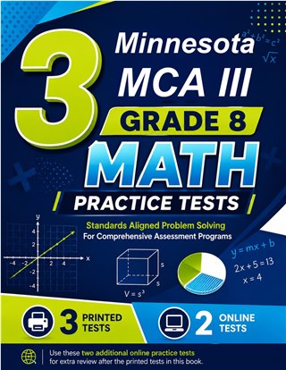 3 Minnesota MCA III Grade 8 Math Practice Tests