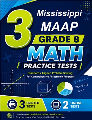 3 Mississippi MAAP Grade 8 Math Practice Tests