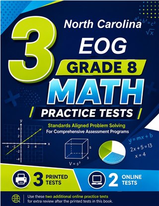 3 North Carolina EOG Grade 8 Math Practice Tests
