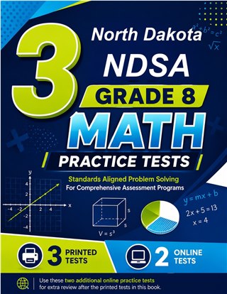 3 North Dakota NDSA Grade 8 Math Practice Tests
