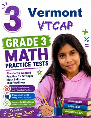 3 Vermont VTCAP Grade 3 Math Practice Tests