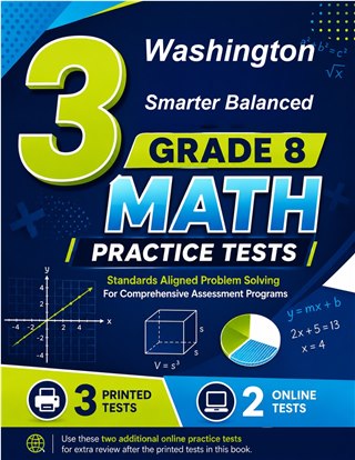 3 Washington Smarter Balanced Grade 8 Math Practice Tests
