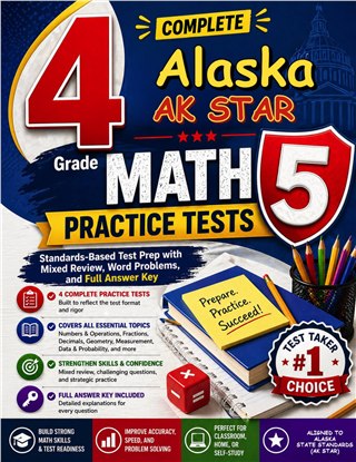 4 Alaska AK STAR Grade 5 Math Practice Tests