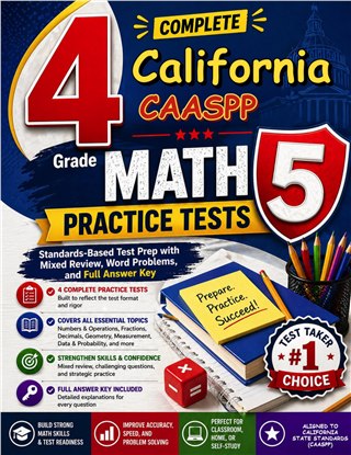 4 California CAASPP Grade 5 Math Practice Tests