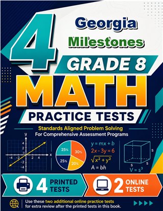 4 Georgia Milestones Grade 8 Math Practice Tests