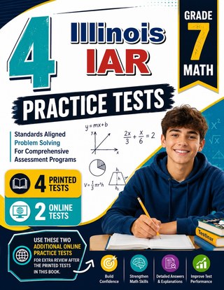 4 Illinois IAR Grade 7 Math Practice Tests
