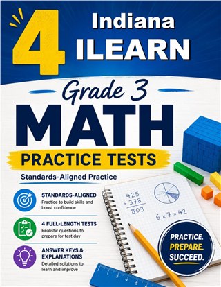 4 Indiana ILEARN Grade 3 Math Practice Tests