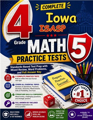 4 Iowa ISASP Grade 5 Math Practice Tests