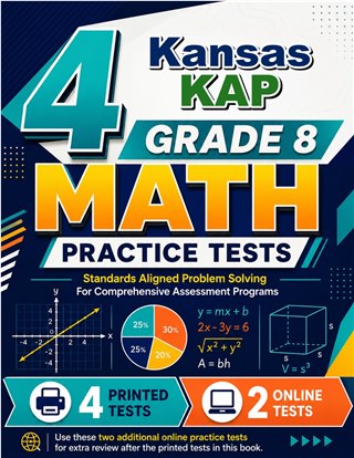 4 Kansas KAP Grade 8 Math Practice Tests