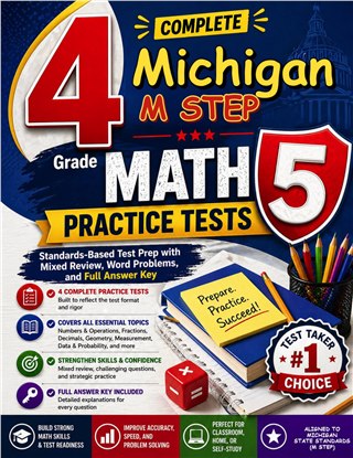 4 Michigan M STEP Grade 5 Math Practice Tests