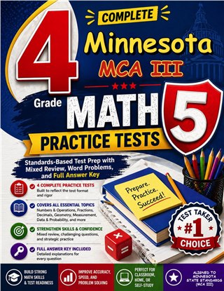 4 Minnesota MCA III Grade 5 Math Practice Tests