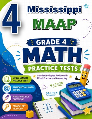 4 Mississippi MAAP Grade 4 Math Practice Tests