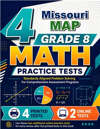 4 Missouri MAP Grade 8 Math Practice Tests