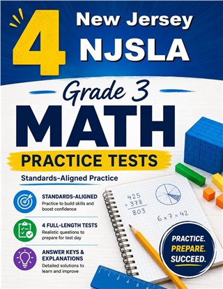 4 New Jersey NJSLA Grade 3 Math Practice Tests
