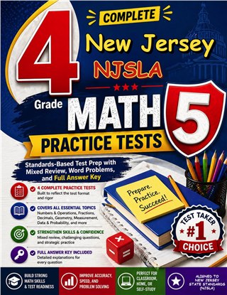 4 New Jersey NJSLA Grade 5 Math Practice Tests