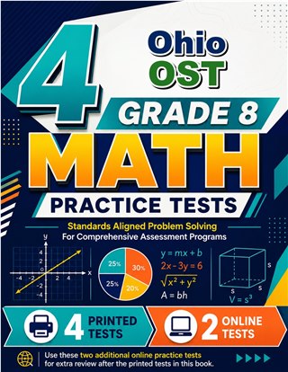 4 Ohio OST Grade 8 Math Practice Tests